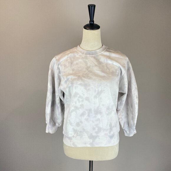 Agolde Sweatshirt Women's Small Thora 3/4 Balloon Sleeve Crewneck - Picture 1 of 13